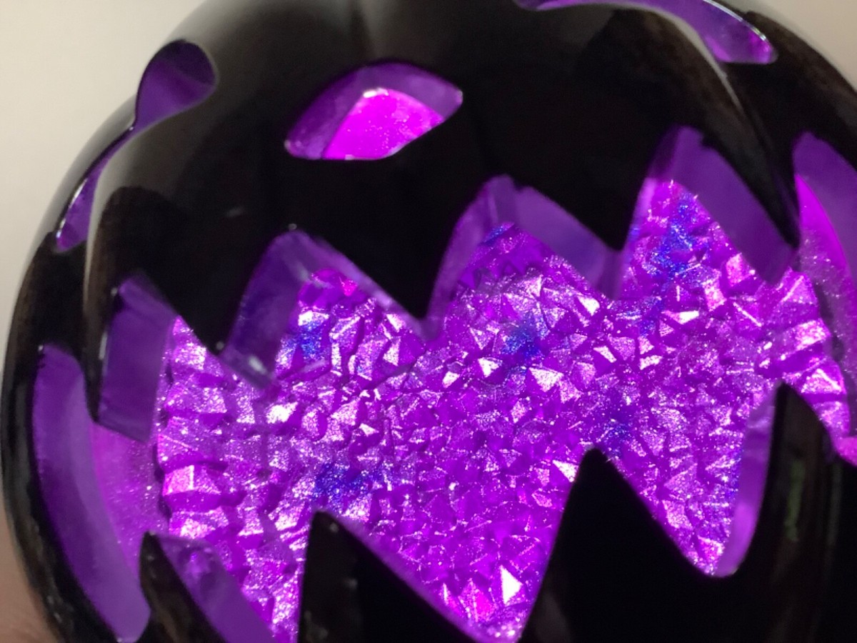 Porte-bougie Citrouille Lumineux Bath & Body Works – Noir/violet, Pour Bougie 3 Mèches, LED, Halloween