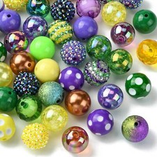 50PCS/SET DIY Resin Jewelry Bracelets Making Multicolor Round Beads Rhinestone