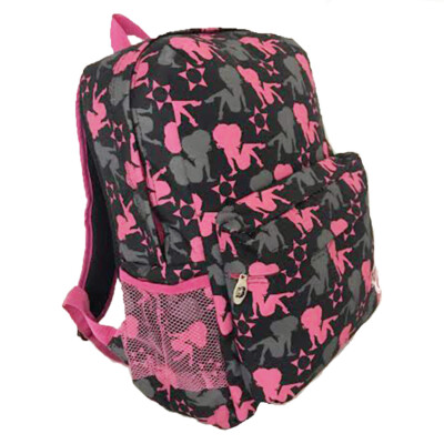 Betty Boop black canvas L Bag Backpack School kick red heart  display picture 3