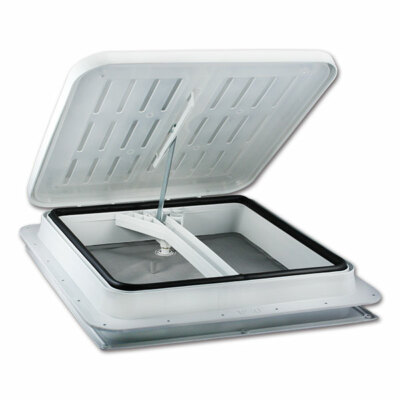 CR-MOESANCO Dachfenster Moskitonetz Für Wohnwagen - 40x40 Cm Mit Kurbel