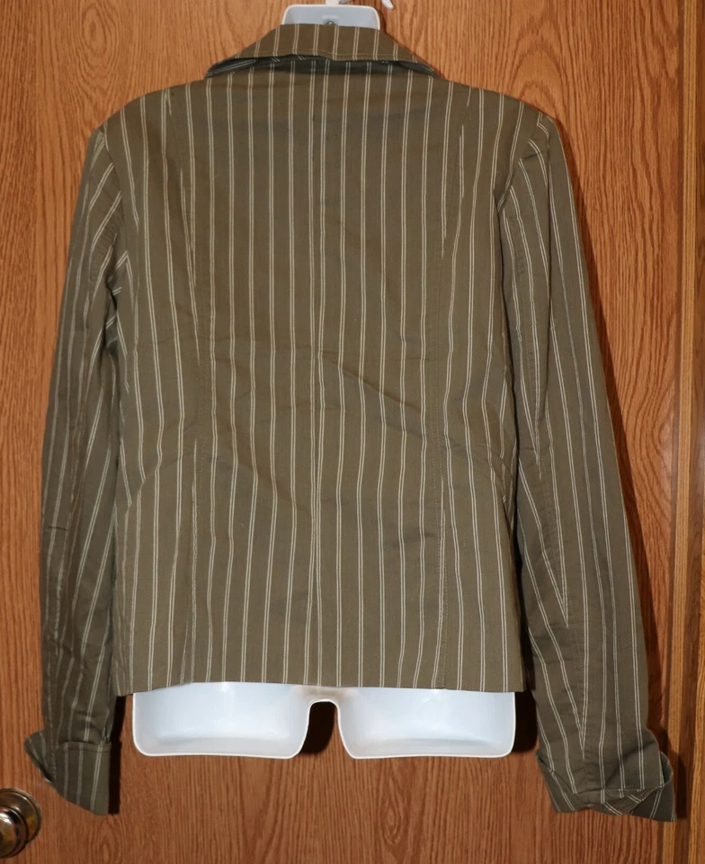 Blazer chaqueta estilo metro verde para mujer talla 12 excelente Foto 2 de 2