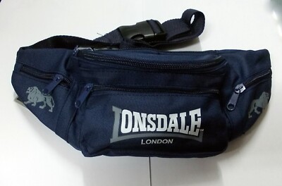 Lonsdale London Hip Bag Bauchtasche Bumbag Gürteltasche Tasche Navy Blau