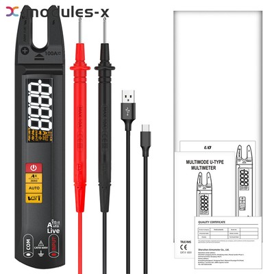 BSIDE Digital Clamp Meter DC AC100A Smart Ammeter Pliers Auto Multimeter Voltage