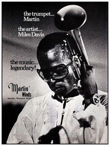 Miles Davis Poster Martin Trumpets Horn Brasswinds Promo Ad Jazz Master Ebay