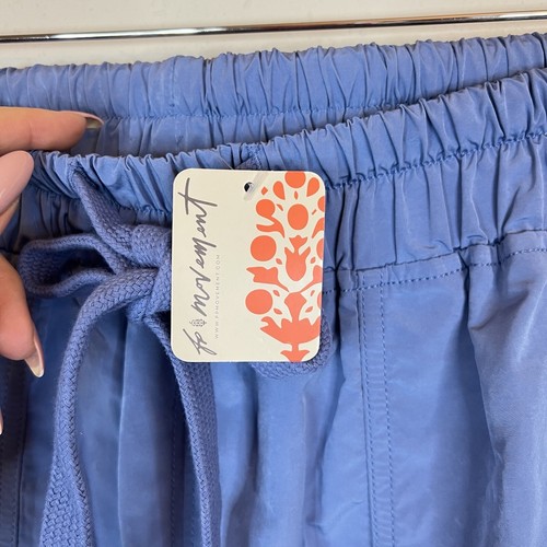 Free People Movement Stadium Women’s Wide Leg Blue Pants Size Medium NEW - Picture 11 of 15
