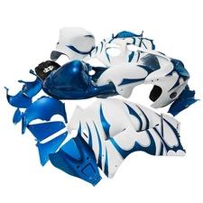 Blue White Fairings Kits For Suzuki Plastic Bodywork Hayabusa GSX1300R 1997-2007