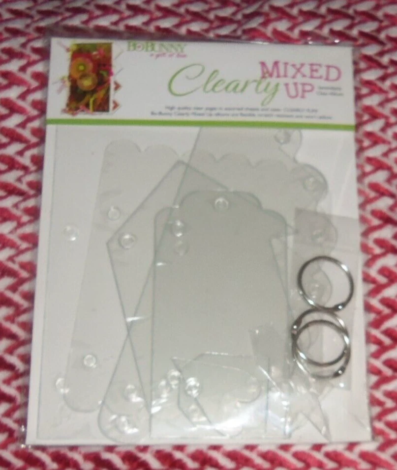 BoBunny Clearly Mixed Up Serendipity Clear Scrapbook Album New - Image 3 of 4