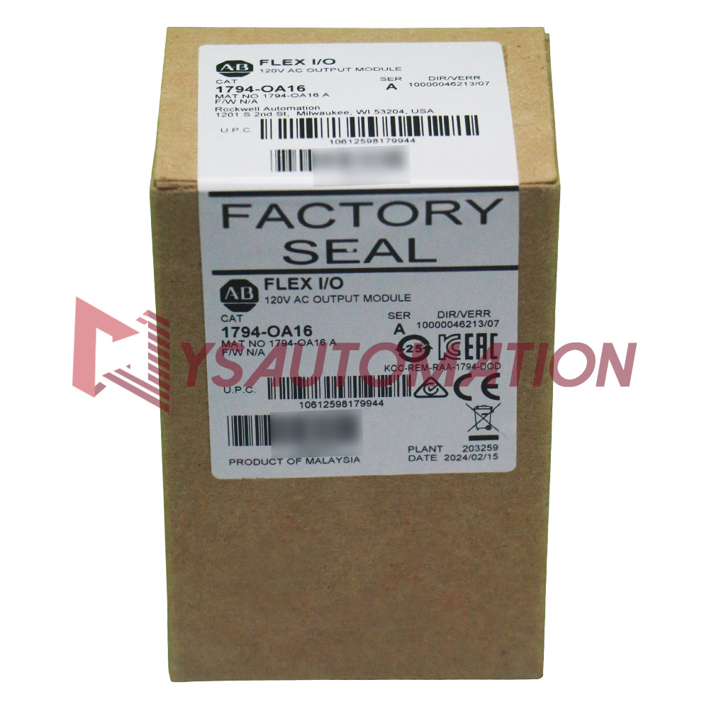 Allen-Bradley YG 1794-OA16 Flex 16 Point Digital Output Module Original Sealed