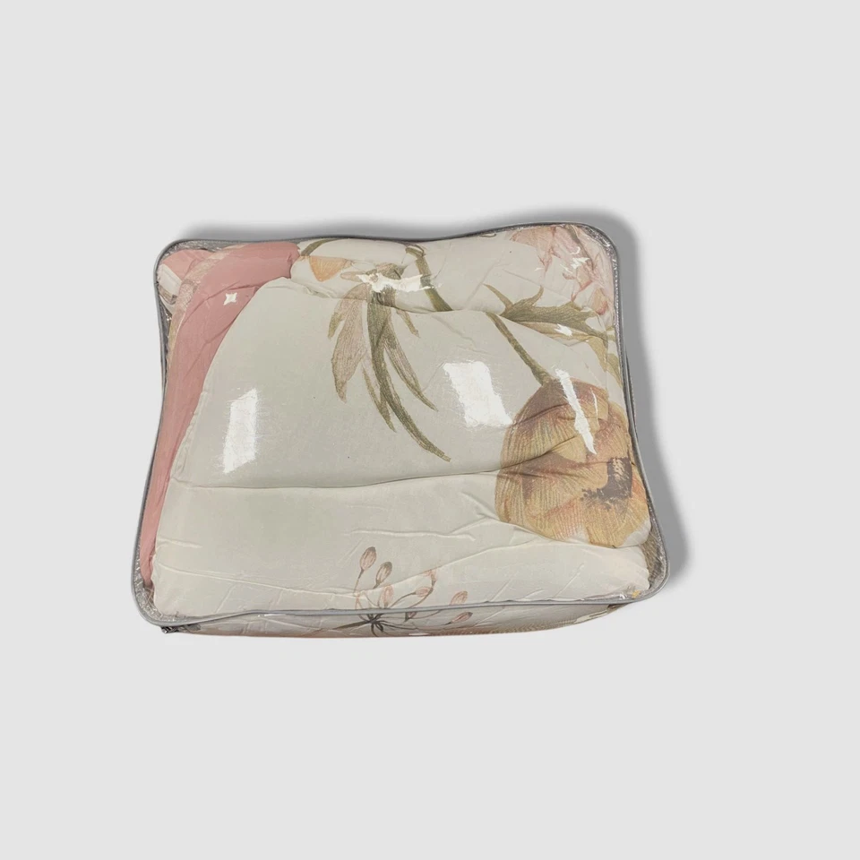 Conjunto de edredom Madison Parks branco e roxo Maddy 8 peças algodão estampado-King - Imagem 2 de 4