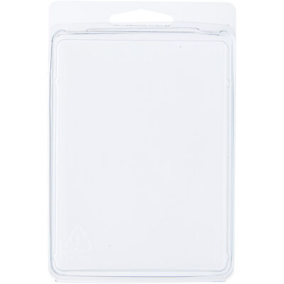 Clear Plastic Clamshell Storage Container, 4.4375''H x 3.3125''W x 0.75''D, 25 Pack