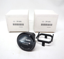 Lot of 2 Enm T50a52 Hour Meter, Flush Round, Flange Mounting