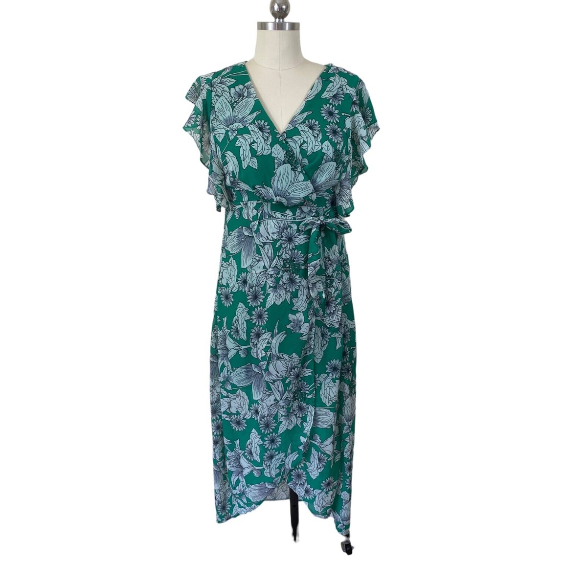 japna green dress Green Qipao dress XXL / Long Sleeve