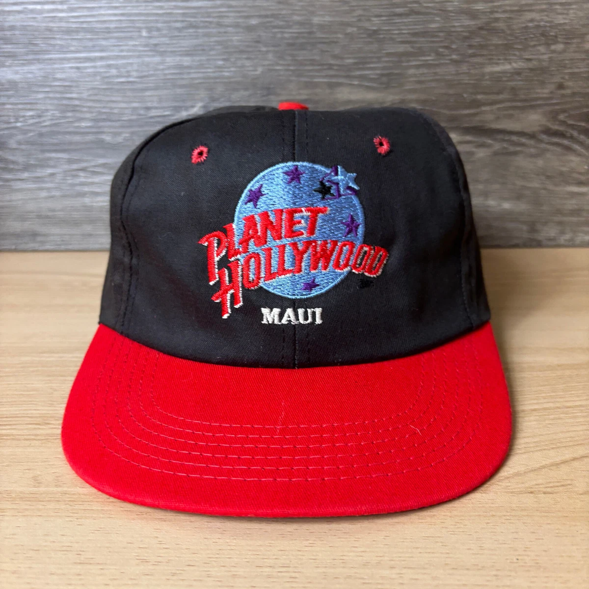 Vintage Early 90’s Planet Hollywood New York Black Baseball Hat Original Planet Hollywood Men main image 2