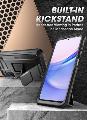 SUPCASE Multi-Layered +Screen Case Stand Cover for Samsung Galaxy A15 5G (2024)