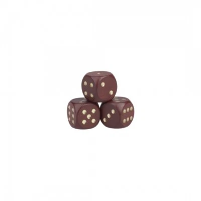 Dice - 12mm - Wood - Braun - Bild 1 von 3