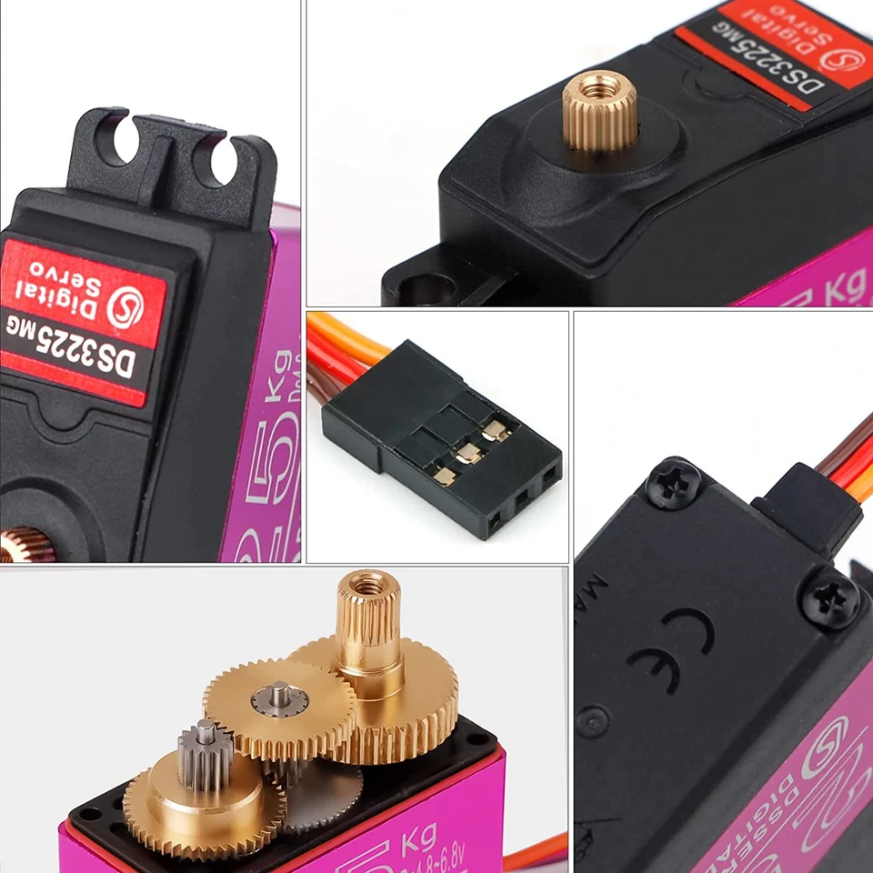 8pcs Servo Digital Metall 180° Getriebe Lenkservo 25kg für RC Auto Hubschrauber - Bild 3 von 4