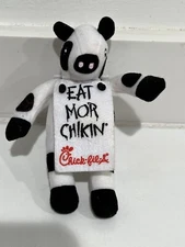 Chick Fil A Eat Mor Chikin Plush Cow Doll Beanie Toy 2009 9" Cute