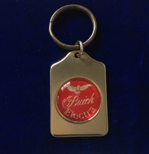 Vintage Keychain BUICK ELECTRA Brass Car Key Fob Ring Metal Enamel MADE IN USA!