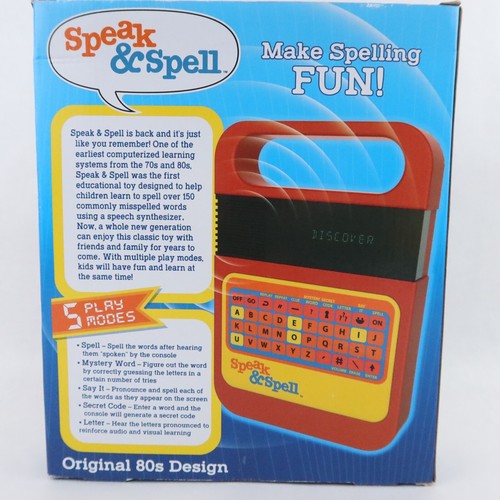 Kahootz Speak & Spell Retro Classic 80's Design Speech Synthesizer Word Games - Picture 5 of 10