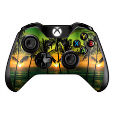 Skins Decal Wrap for Xbox One / One S Controller Sunset Palm Trees Ocean