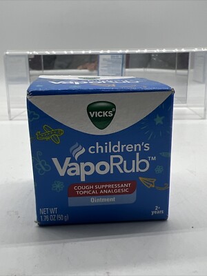Vicks Children's VapoRub Topical Cough Suppressant  Analgesic 1.76oz