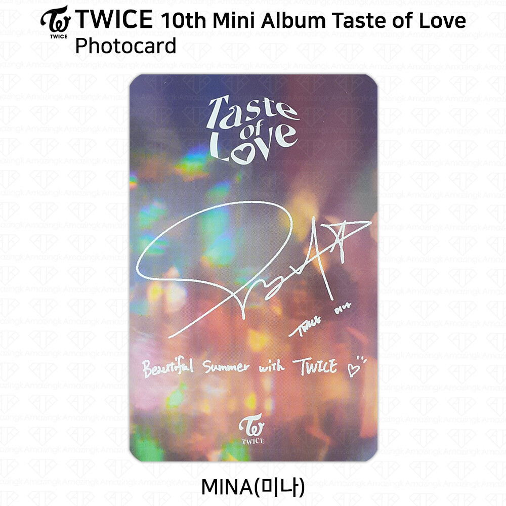 TWICE 10th Mini Album Taste of Love Official Photocard Mina TWICE 10th Mini Album Taste of Love Official Photocard Mina