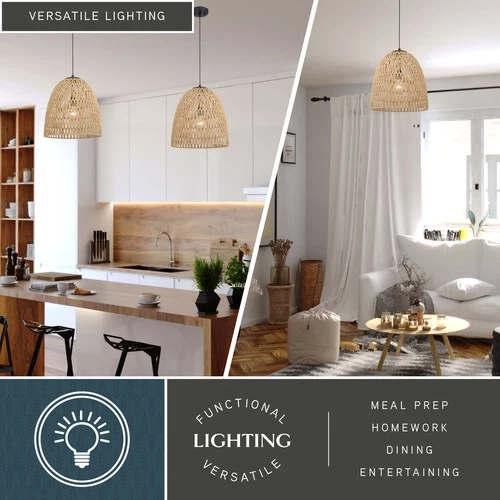 Vaxcel Lighting P0404 Nassau 14"W Pendant - Black - Picture 11 of 12