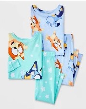 Bluey Toddler 2pc Snug Fit Cotton Pajama Set - Blue 5T Set Of 2