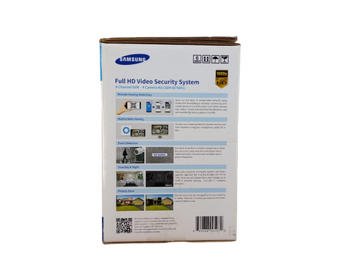 Samsung SDH-B74041 FHD Video Security System 8 Channel DVR 4 Camera Kit - Picture 5 of 11