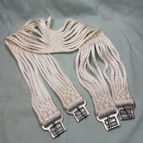 42” Rope Horse Girth Double Buckle Western String Girth White Vintage