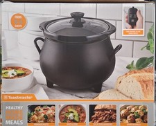NEW Toastmaster 4 QT Black Cauldron Slow Cooker Crock Pot Halloween almost out