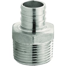 Plumbeez 3/4 In. x 3/4 In. MPT Stainless Steel PEX Adapter PE-PS-MA07 PLUMBEEZE