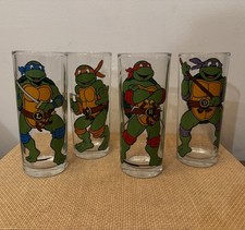 Teenage Mutant Ninja Turtles Collectible Glasses 10oz Set of 4