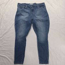 Levi Strauss Signature Gold Mid Rise Skinny Jean Men's 35x30 (Fits 36x28)