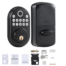 Uimoso Fingerprint Door Lock with Keyless Entry, Password, and Key Access