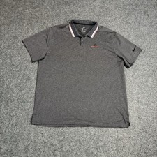 Nike Dri Fit Mens Polo Golf Shirt Size Mens XL Black Gray Striped