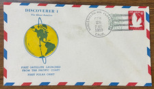 1959 Vandenberg Air Force Base Discover 1 Ghost Satellite Air Mail Event Cover