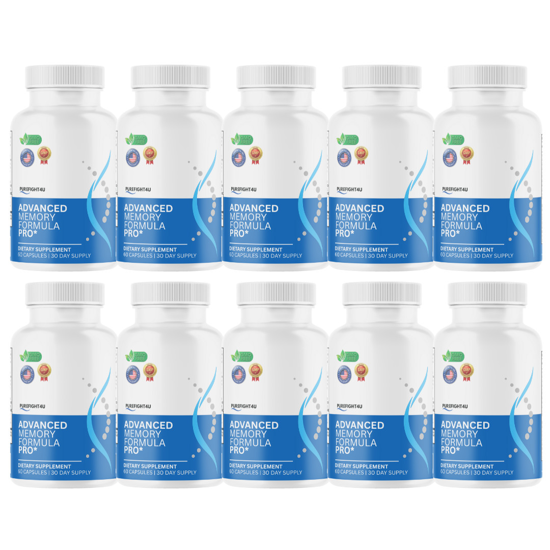 Advanced Memory Formula Pro Supports Brain Energy Supplement - 10 Bottles