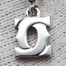 Ciondolo Cartier 2C Baby Charm Top in oro bianco 18 carati 1,5 g L 7 mm × H 8...