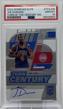 Joe Dumars Auto PSA 10 - 2022 Donruss Elite ‘Turn Of The Century’ -Pistons, HOF