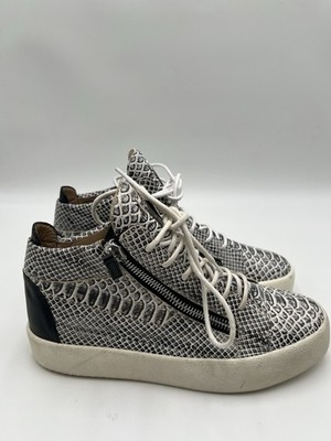 Giuseppe Zanotti snake-embossed mid-top sneakers Size 40