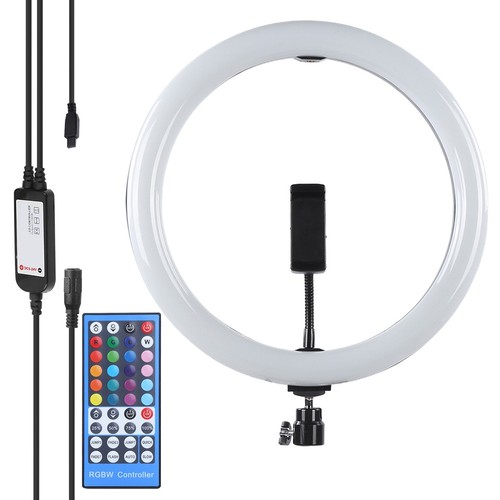 12In Phone Live Ring Fill Light Colorful Led Light Remote‑Controlled App C HLF - Photo 4 sur 12