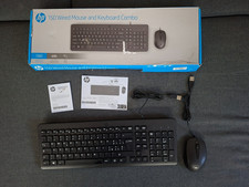 HP - 150 Wired Mouse and Keyboard Combo - 12 Key Shortcut - USB - 1600 DPI