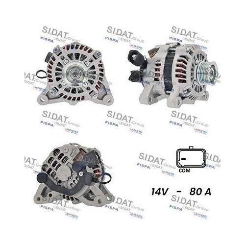Alternateur Sidat A12MH0523A2 pour rouler de nuit en toute sécurité