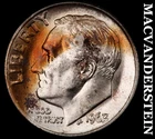 1963 Silver Roosevelt Dime - Choice Gem Brilliant Unc  Super Color  #K2512