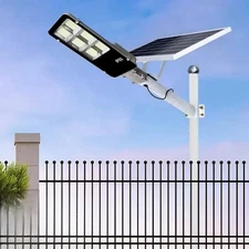 Commercial LED Solar Street Lights Outdoor Dusk Dawn Security Flood Wall Lights