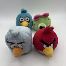 Angry Birds Lot Of 4 Plush - 2 w/ Commonwealth tag. Read description 