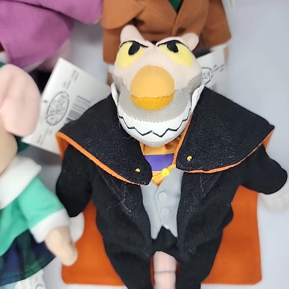 Disney Store The Great Mouse Detective Bolsa de Feijão de Pelúcia Conjunto Completo de 4 com Etiquetas - Imagem 3 de 4