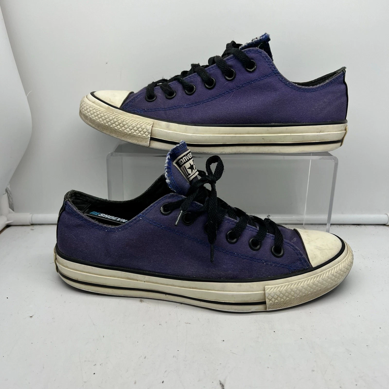 Scarpe Converse Donna 9 Chuck Taylor All Star Skate Nero Viola Sneakers Basse
