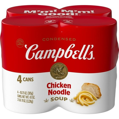 #ad Campbell’s Condensed Chicken Noodle Soup 10.75 oz Can 4 Pack $3.88